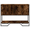 vidaXL Konzolový stolík dymový dub 100x35x74,5 cm kompozitné drevo