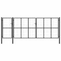 vidaXL Záhradná brána z ocele 500x200 cm antracitová
