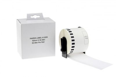 Brother - kompatibilná rolka etikiet DK-22205, 62mm x 30,48m
