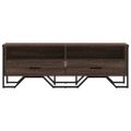 vidaXL TV stolík hnedý dub 122x34x41 cm kompozitné drevo