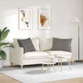 vidaXL Vankúše na pohovku 2 pcs Svetlosivá 70 x 50 cm