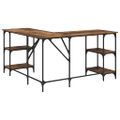 vidaXL Stôl Staré drevo 139 x 139 x 75 cm Kompozitné drevo