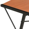 vidaXL Stôl s poličkami, čierno hnedý 116x50x93 cm