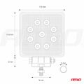 LED pracovné svetlo AWL03 9 LED FLOOD 9-60V