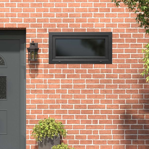 vidaXL Podkrovné okno RISOR 100 x 50 cm PVC a sklo Antracitová