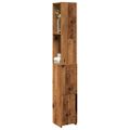 vidaXL Kúpeľňová skrinka Old Wood 25x25x170 cm Engineered Wood