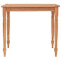 vidaXL Stôl Batavia 85x85x75 cm tíkový masív