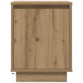 vidaXL Nočné skrinky s LED osvetlením 2 ks Dub Artisan 38x34x50 cm