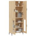 vidaXL Vysoká skrinka dub sonoma 69,5x34x180 cm spracované drevo