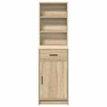 vidaXL Highboard Sonoma dub 41 x 40 x 135 cm Kompozitné drevo