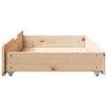 vidaXL Zásuvky pod posteľ s kolieskami 2 ks 90x55x17 cm mas. borovica