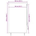 vidaXL Vonkajšia zatemňovacia roleta 100x250 cm modrá a biela