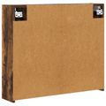 vidaXL Kúpeľňová zrkadlová skrinka Dymová dub 73,5 x 16 x 62,5 cm