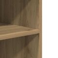 vidaXL Príručný stolík a kolieska dub artisan 55x60x78cm kompoz. drevo