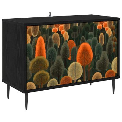 vidaXL TV skrinka ZAANDAM 69 x 33 x 50,5 cm Čierny dub