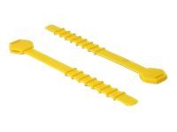 Káblová sťahovacia páska - 12 cm - žltá (balenie 10)