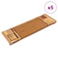vidaXL Nášľapy na schody samolepiace 5 ks 65x21x4 cm béžové