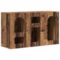 vidaXL Servírovacia skriňa ELST Staré drevo 100 x 35 x 59 cm