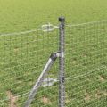 vidaXL Zváraná drôtená ohrada na upevnenie 100 x 0,4 m Strieborná
