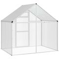vidaXL Klietka pre vtákov Strieborná 181,5 x 112 x 173,5 cm