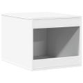 vidaXL Uzavretý box na stelivo, biely 47x59x42 cm, kompozitné drevo