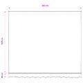 vidaXL Náhradná látka na markízu, červeno-biela, 3x2,5 m, polyester