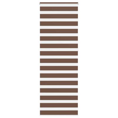 vidaXL Zebra roleta hnedá 85x230 cm šírka látky 80,9 cm polyester