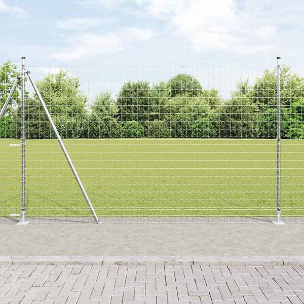 vidaXL Zvarené drôtené pletivo s betónovým základom 10 x 1,6 m (Š x V)