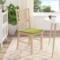 vidaXL Vankúše na sedenie 4 pcs Svetlo zelená 40 x 40 x 3 cm látka