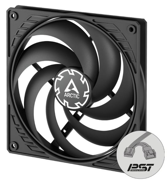 ARCTIC P14 Slim PWM pst – 140mm Pressure optimized case fan | Slim Profile | PWM controlled speed wi
