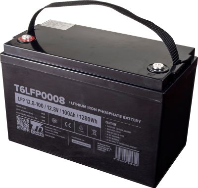 Batéria T6 Power LiFePO4, 12.8V, 100Ah, 1280Wh, Bluetooth, T16