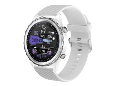 CARNEO Queen HR+/44mm/Silver/Šport Band/White