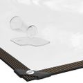 vidaXL Priehľadná plachta s okami 4x6 m Polyetylén