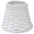 vidaXL Tienidlo na lampu biele Ø15x12 cm prútené