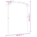vidaXL Záhradná pergola, impregnovaná borovica 180x210x40 cm