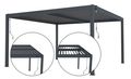 Bioklimatická pergola G21 Austin 4x4 m, antracitová hliníková