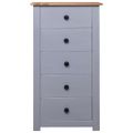 vidaXL Komoda sivá 46x40x89 cm borovicový masív Panama Range