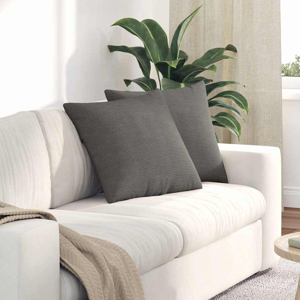 vidaXL Vankúše na pohovku 2 pcs Svetlosivá 50 x 50 cm