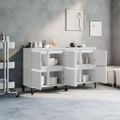 vidaXL Komody 2 ks biele 60x35x70 cm spracované drevo