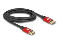 DisplayPort kábel 8K 60 Hz 3 m červená metalíza