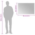 vidaXL LED kúpeľňové zrkadlo 90x60 cm