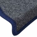 vidaXL Schodové rohože 30 ks 56x17x3 cm tmavošedé a modré polkruhové