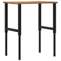 vidaXL pracovný stôl svetlohnedý 80x60x(71,5-98) cm masívny dub