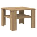 vidaXL Konferenčný stolík Artisan Dub 60x60x42 cm Konštrukčné drevo
