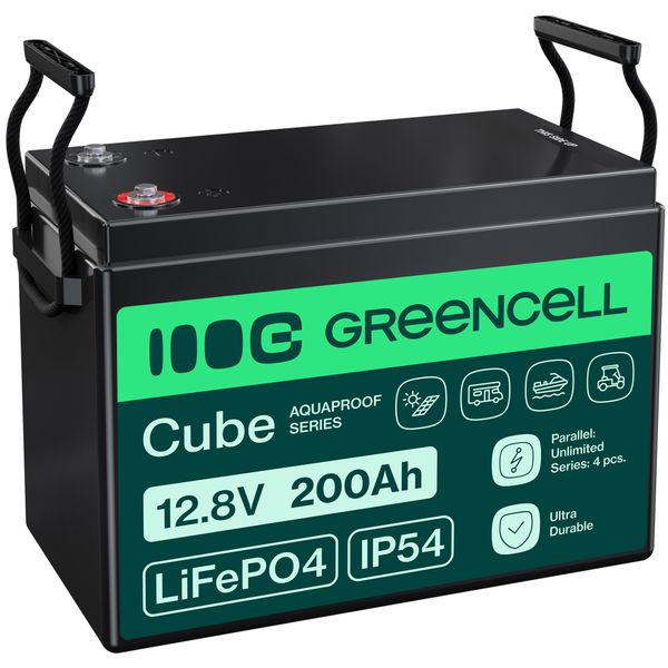LFPGC12V200AH Green Cell LiFePO4 12V 200Ah lítium-železo-fosfátová batéria