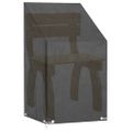 vidaXL Kryty na záhradnú stoličku 2ks 8 ôk 65x65x80/120 cm polyetylén