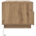 vidaXL Konferenčný stolík s LED svetlami dub artisan 90x49x40 cm