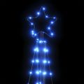 vidaXL LED vianočný stromček 363 LED modré 182 cm