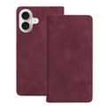 Smart Suede case for iPhone 16 6,1" maroon