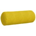 vidaXL Podložkové vankúše 2 pcs Žltá Ø 25 x 70 cm Kordúrová tkanina